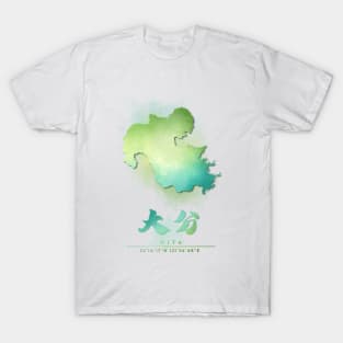 Oita Watercolor Map T-Shirt